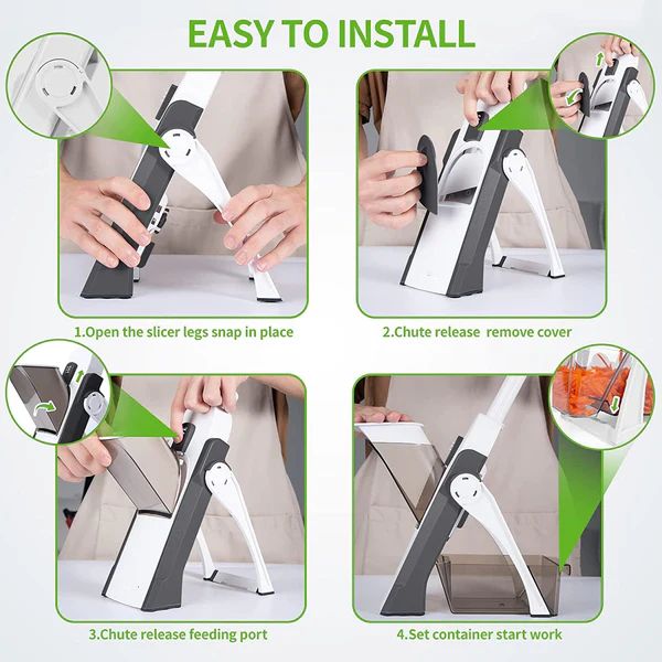 Manual Vegetable Cutter | Adjustable Multi-Slice Kitchen Tool