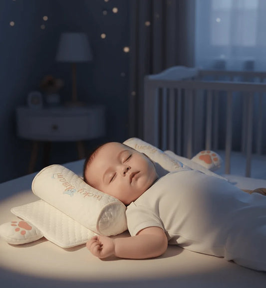 Baby Anti-Roll Sleep Pillow | Comfortable Head Support for Infants
