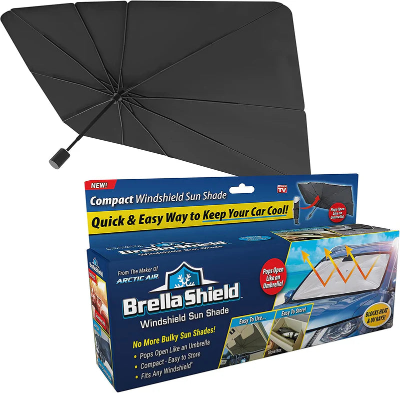 Car Windshield Sun Shade | Foldable Umbrella Heat Protector