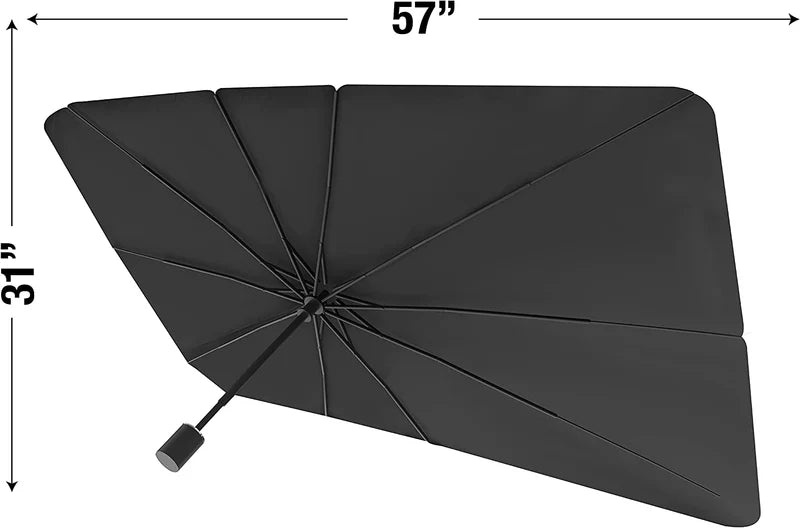Car Windshield Sun Shade | Foldable Umbrella Heat Protector