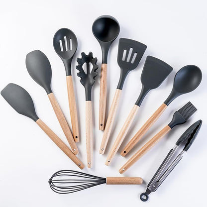 19 PCS Kitchen Utensil Set | Complete Cooking Tool Kit with Holder