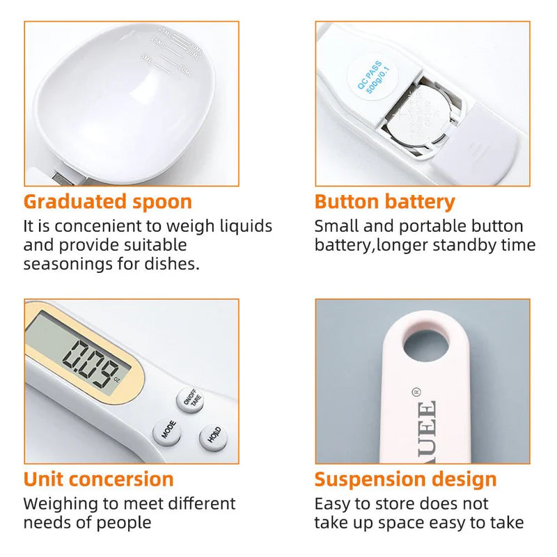 Digital Spoon Scale | Accurate Kitchen Measuring Spoon