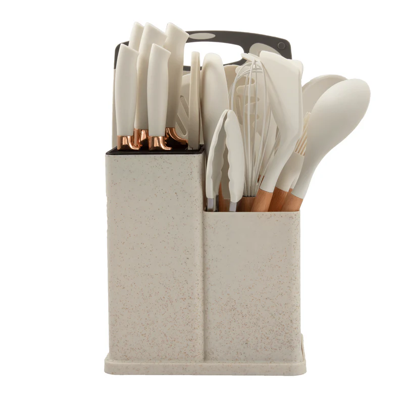19 PCS Kitchen Utensil Set | Complete Cooking Tool Kit with Holder