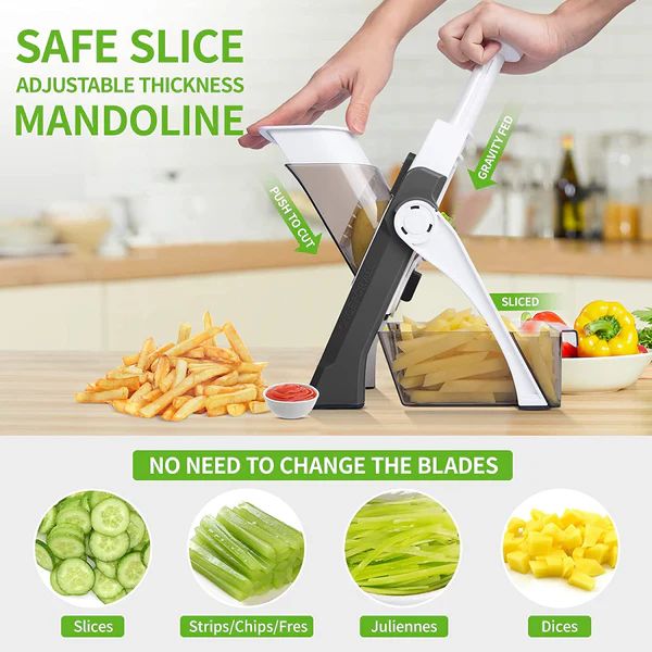 Manual Vegetable Cutter | Adjustable Multi-Slice Kitchen Tool
