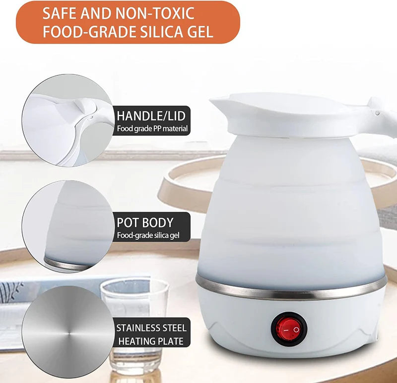 Foldable Electric Kettle | Portable Travel Water Boiler